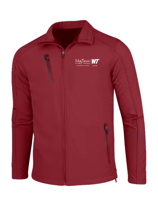 Dark Cardinal Welded Softshell Jacket w/ECU/WT Logo