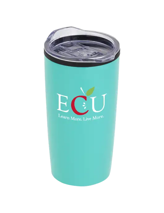 Olympus Teal 20 oz Tumbler w/Education Credit Union shortened Logo